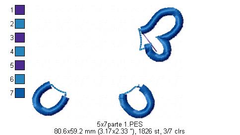 3D Fish Number Two - 2nd Birthday - Applique - Machine Embroidery Design