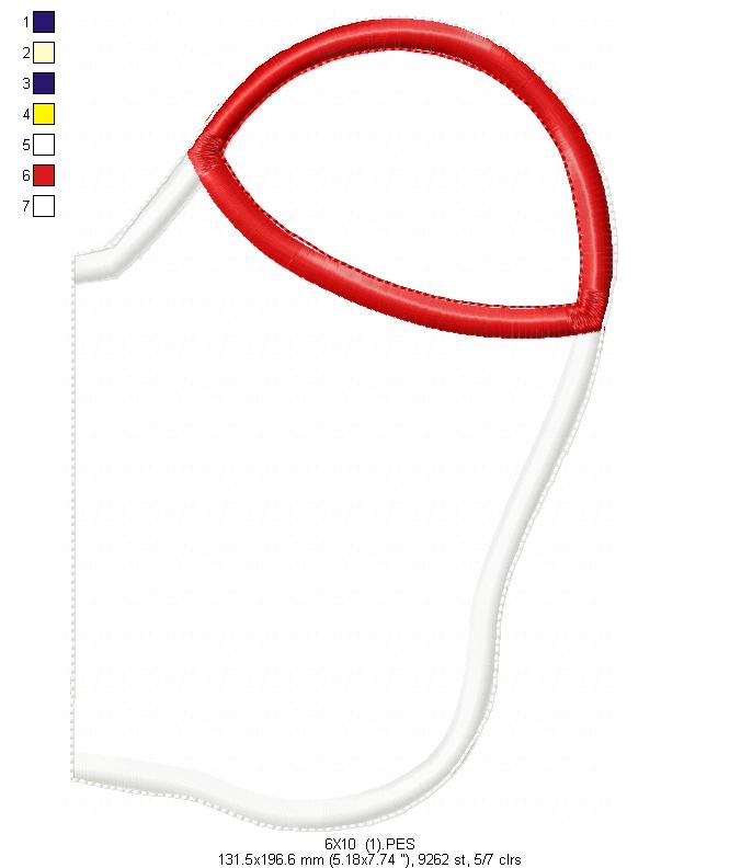 Santa Claus Door Hanger - ITH Project - Machine Embroidery Design