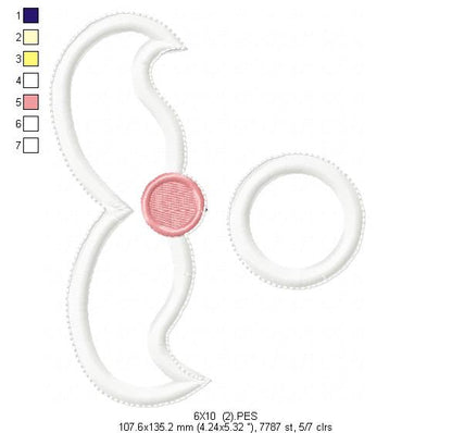 Santa Claus Door Hanger - ITH Project - Machine Embroidery Design