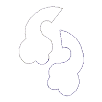 Easter Pajama Boy Vase Ornament - ITH Project - Machine Embroidery Design