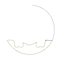 Santa Claus In the frame  - Applique - 6 Sizes - Machine Embroidery Designs