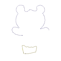 Teddy Bear Girl Ballerina -Applique - 6 Sizes - Machine Embroidery Design