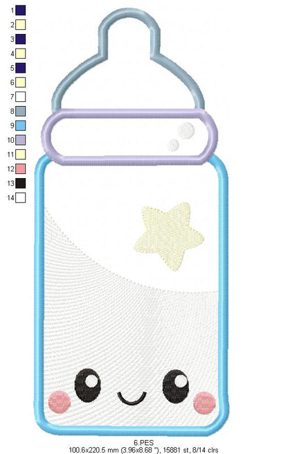 Baby bottle - Applique-  6 Sizes - Machine Embroidery Designs