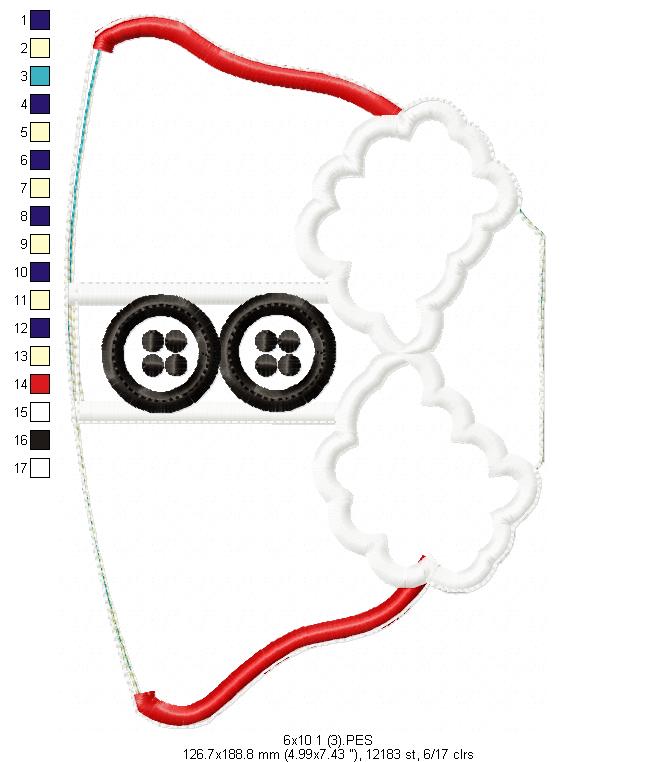 Santa Claus with Bell Door Ornament - ITH Project - Machine Embroidery Design