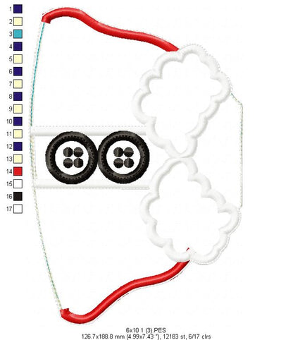 Santa Claus with Bell Door Ornament - ITH Project - Machine Embroidery Design