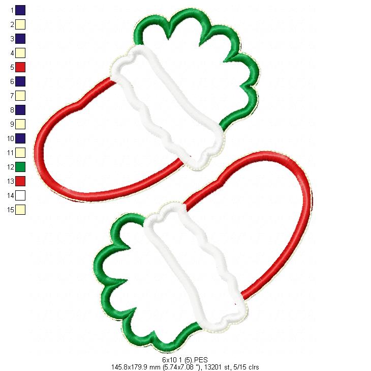 Santa Claus with Bell Door Ornament - ITH Project - Machine Embroidery Design