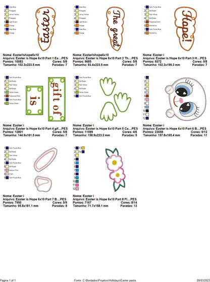 Easter Sayings The Great Gift - ITH Project - Machine Embroidery Design