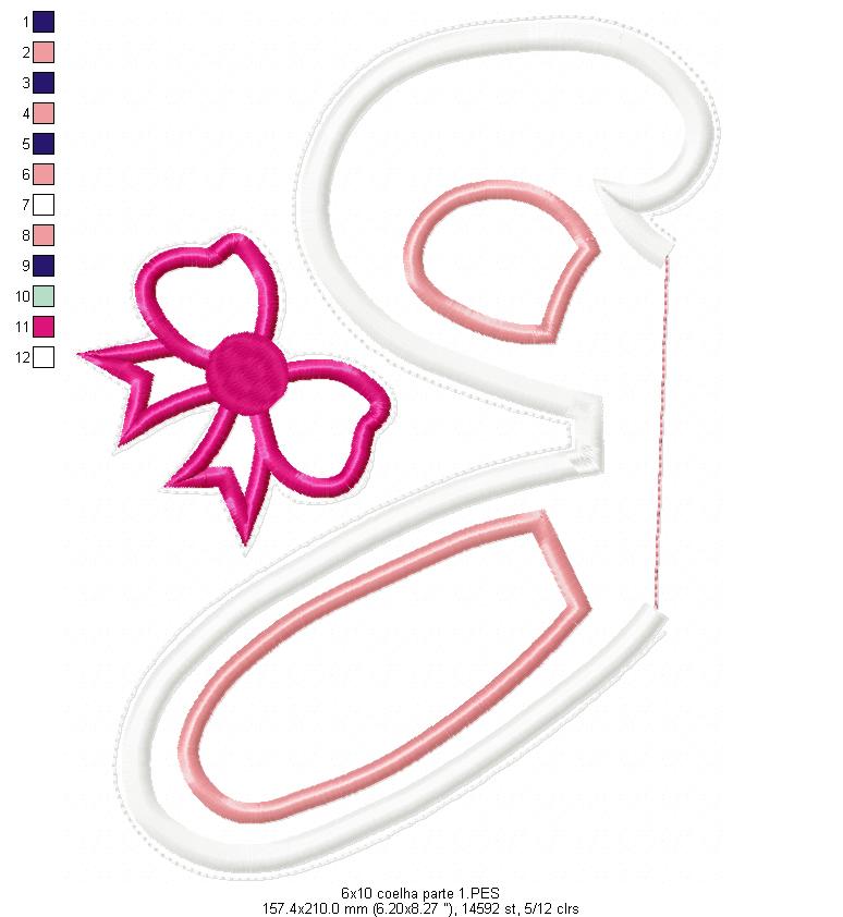 Easter Bunny Door Ornament - ITH Project - Machine Embroidery Design