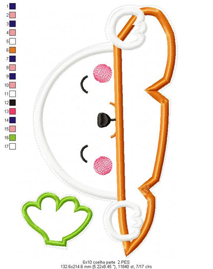 Easter Bunny Door Ornament - ITH Project - Machine Embroidery Design