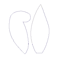 Bunny Couple and Easter Egg - ITH Project - Machine Embroidery Design