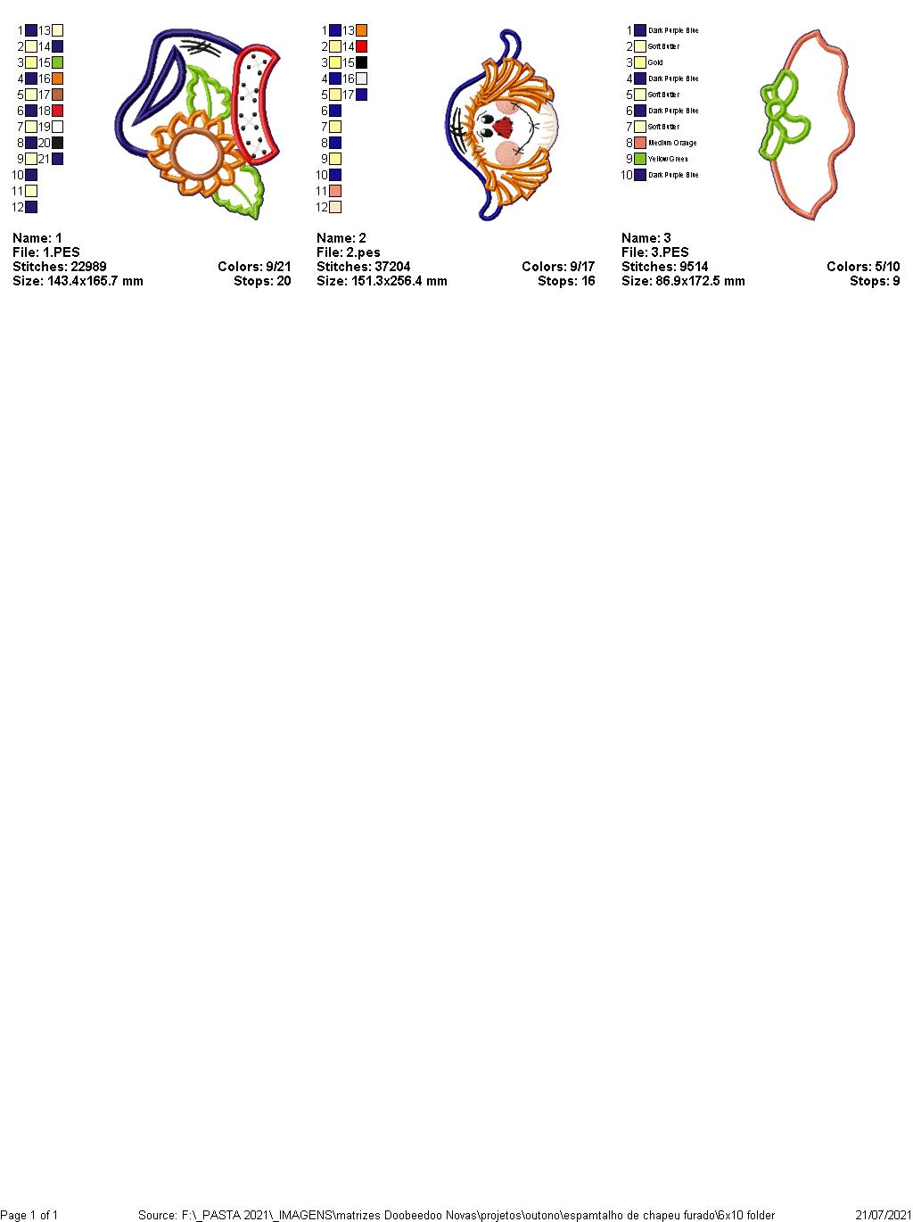 Cute Scarecrow Ornament - ITH Project - Machine Embroidery Design