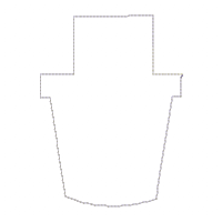 Christmas Tree Vase Ornament - ITH Project - Machine Embroidery Design