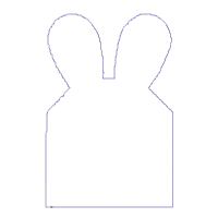 Easter Bunny Cute with Pocket - ITH Project - Machine Embroidery Design