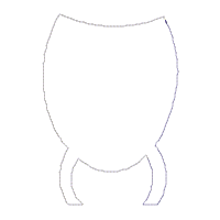 Halloween Bat Boy Ornament - ITH Project - Machine Embroidery Design