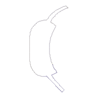 Boy With Face Mask Ornament - ITH Project - Machine Embroidery Design