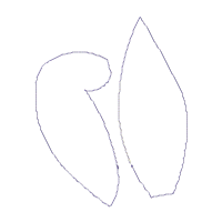 Bunny Girl Holding Easter Egg - ITH Project - Machine Embroidery Design