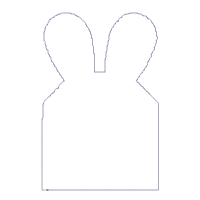 Bunny Girl Cute with Pocket - ITH Project - Machine Embroidery Design