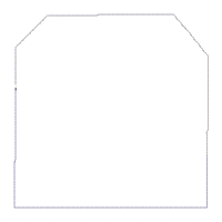 Cute Christmas Little House Vase Ornament - ITH Project - Machine Embroidery Design