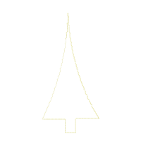 Cute Christmas Little House Vase Ornament - ITH Project - Machine Embroidery Design