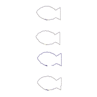 Whale Eating Fish Sensory Game - ITH Project - Machine Embroidery Design