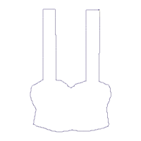 Winter Gnome Holding Ice Skates Ornament - ITH Project - Machine Embroidery Design