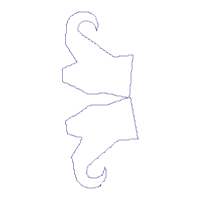 Halloween Witch Clothes on Clothesline Banner - ITH Project - Machine Embroidery Design