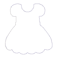 Halloween Witch Clothes on Clothesline Banner - ITH Project - Machine Embroidery Design