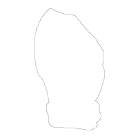 Surfer Santa Claus Vase Ornament - ITH Project - Machine Embroidery Design