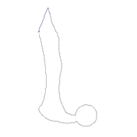 Surfer Santa Claus Vase Ornament - ITH Project - Machine Embroidery Design