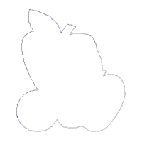 Apples Wreath - ITH Project - Machine Embroidery Design