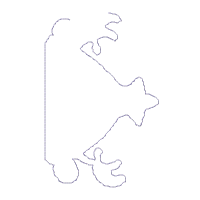 Tree Bear Christmas Vase Ornament - ITH Project - Machine Embroidery Design