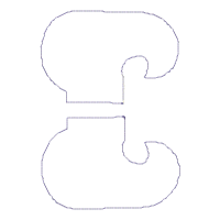 Gnome Saint Patrick Sitting Ornament - ITH Project - Machine Embroidery Design