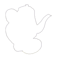 Santa and Mrs. Claus Having a Coffee Ornament - ITH Project - Machine Embroidery Design