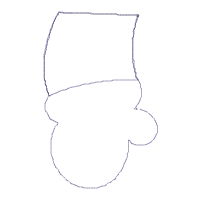 Santa Claus Feliz Navidad Door Ornament - ITH Project - Machine Embroidery Design