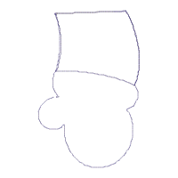 Santa Claus Feliz Navidad Door Ornament - ITH Project - Machine Embroidery Design