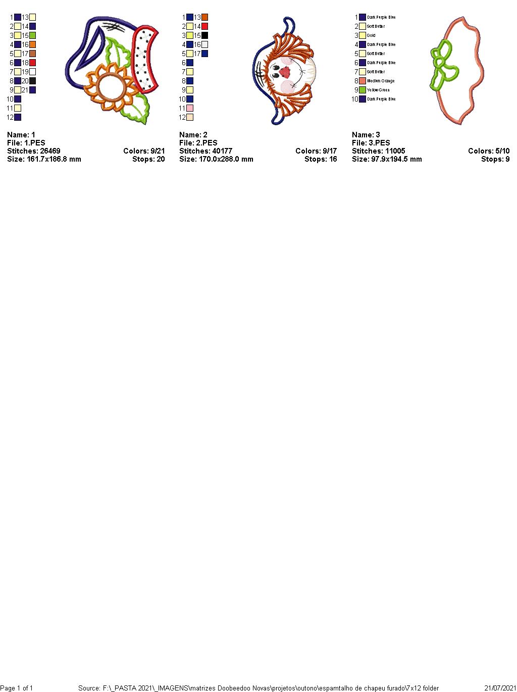 Cute Scarecrow Ornament - ITH Project - Machine Embroidery Design