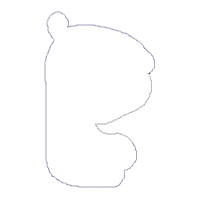 Bear Girl with Ice Cream - ITH Project - Machine Embroidery Design