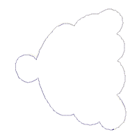 Bear Girl with Ice Cream - ITH Project - Machine Embroidery Design