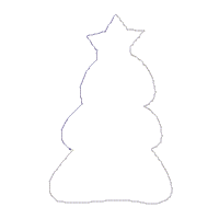 Santa Claus and Tree Door Ornament - ITH Project - Machine Embroidery Design