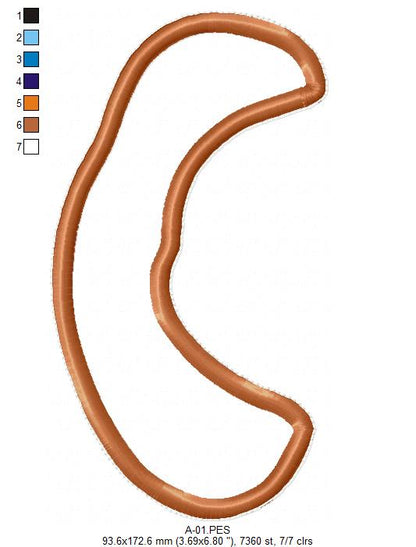 Cute Gardener Bunny Ornament - ITH Project - Machine Embroidery Design