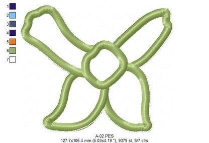 Cute Gardener Bunny Ornament - ITH Project - Machine Embroidery Design