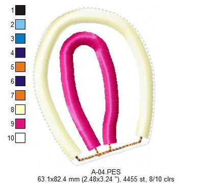 Cute Gardener Bunny Ornament - ITH Project - Machine Embroidery Design