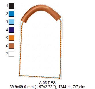 Cute Gardener Bunny Ornament - ITH Project - Machine Embroidery Design