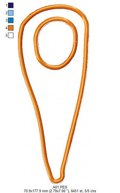 Cute Bunny Door Knobs Hanger - ITH Project - Machine Embroidery Design