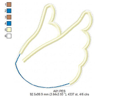 Christmas Angel Vase Ornament - ITH Project - Machine Embroidery Design