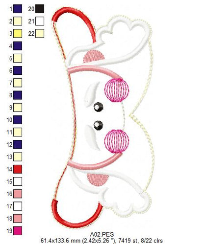 Santa Claus Big Hat Door Ornament - ITH Project - Machine Embroidery Design