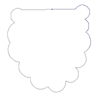 Santa Claus Big Hat Door Ornament - ITH Project - Machine Embroidery Design