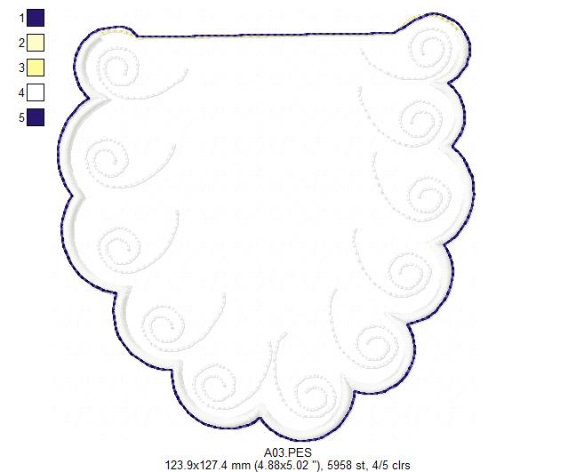 Santa Claus Big Hat Door Ornament - ITH Project - Machine Embroidery Design