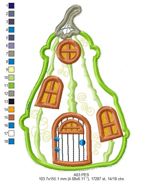 Home Sweet Home Door Ornament - ITH Project - Machine Embroidery Design