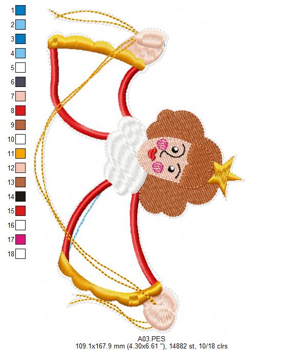 Christmas Angel Vase Ornament - ITH Project - Machine Embroidery Design